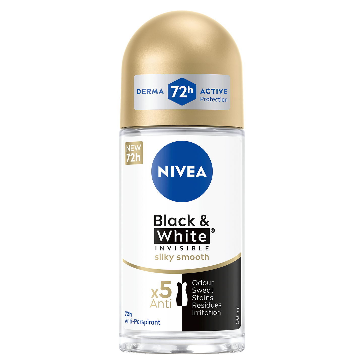 Nivea Roll On Black & White Silky Smooth 50ml