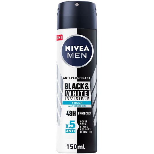 Nivea Spray Black & White Male 150ML