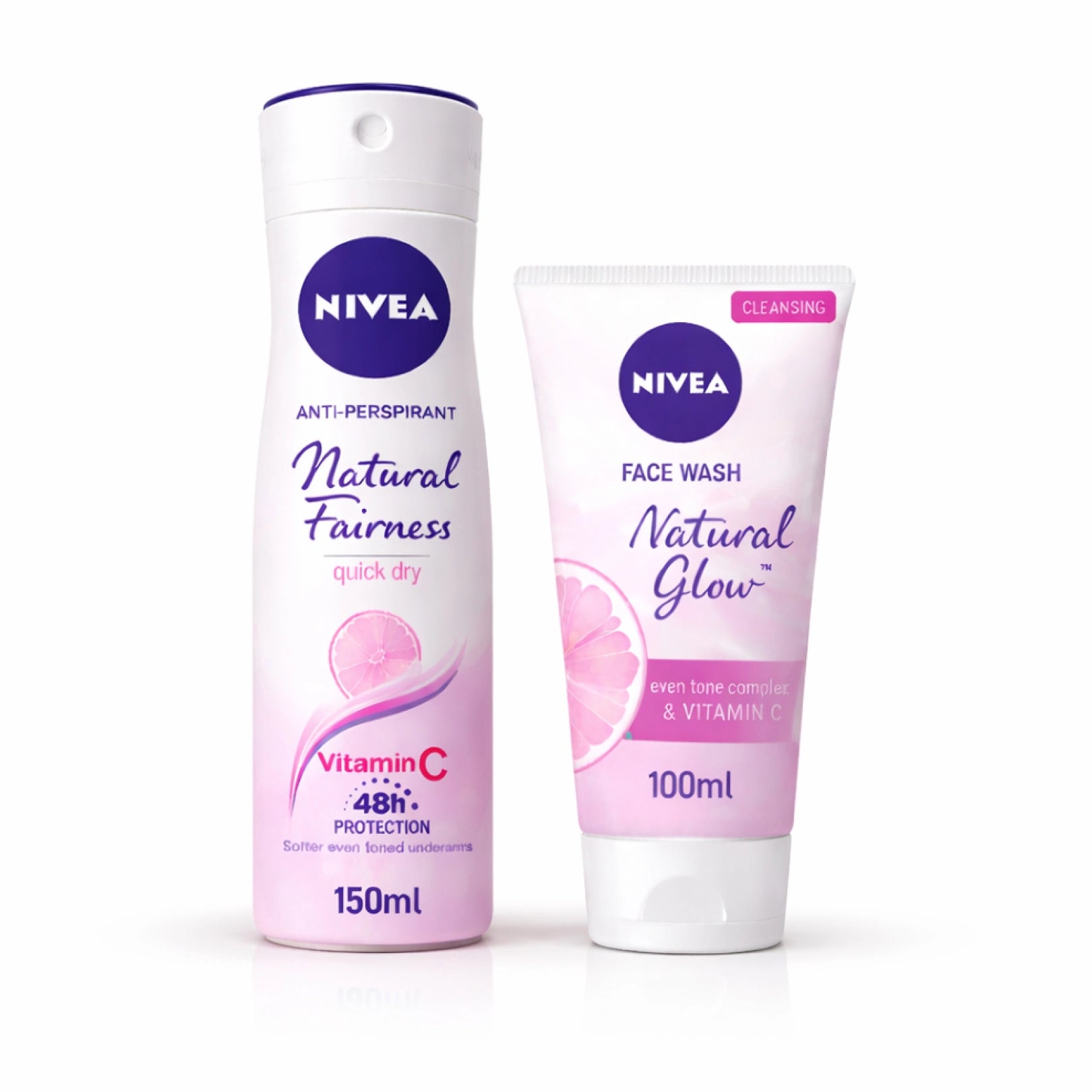 Nivea Natural Fairness Face Wash & Body Spray